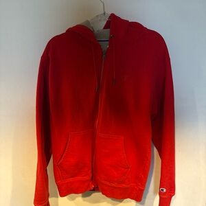 Champion Red Full Zip Hoodie